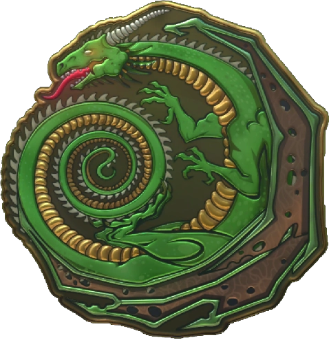 Dragon Fill Sticker Наклейка | Дракон (металлическая) — Cкины CS:GO/CS2 на CS.MONEY