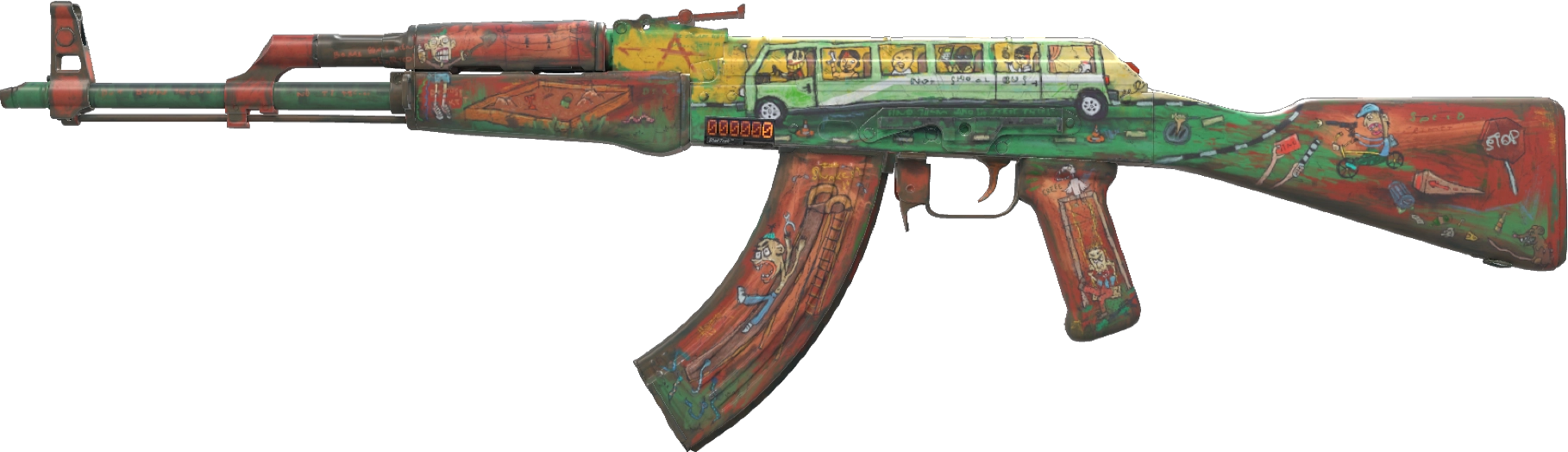 СтатТрек™ АК-47 | Вигнанці (після бойових випробувань) — Скіни CS