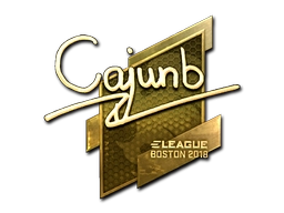 Sticker | cajunb (Gold) | Boston 2018