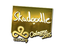 Наклейка | Skadoodle (золотая) | Кёльн 2015