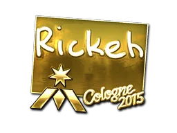 Наклейка | Rickeh (золотая) | Кёльн 2015