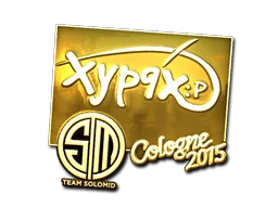 Наклейка | Xyp9x (золотая) | Кёльн 2015