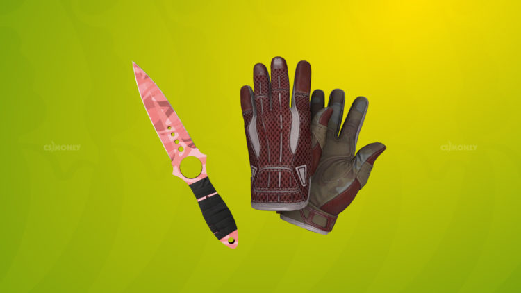 Sport Gloves Slingshot & Skeleton Knife Slaughter