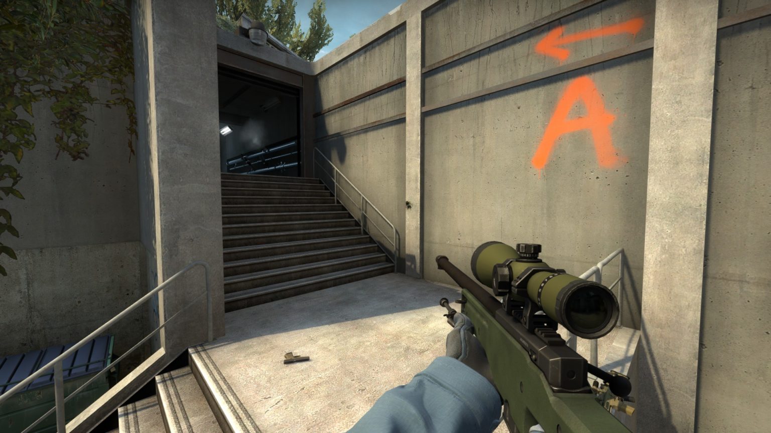 Wallbangs on OVERPASS in CS:GO