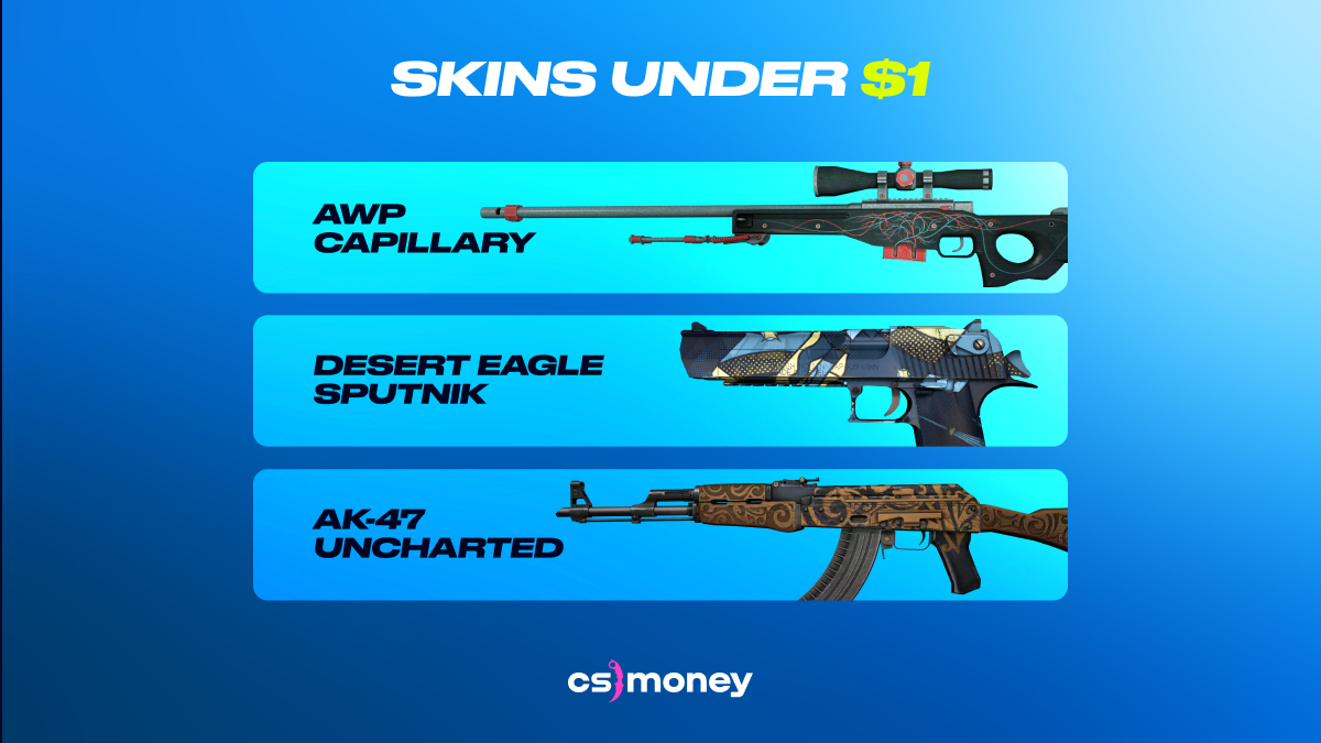 Top 15 CS:GO Skins under $1