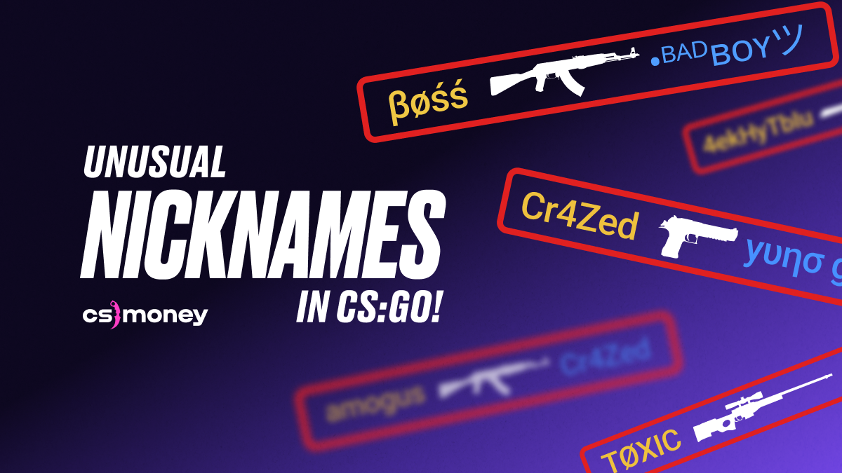 Symbols and special characters for Steam & CS:GOCS2 nicknames