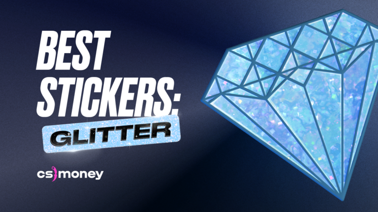 List of best glitter stickers in CS2 in 2026 and craft ideas.