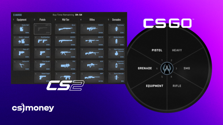 csgo vs cs2 buy weapon menu