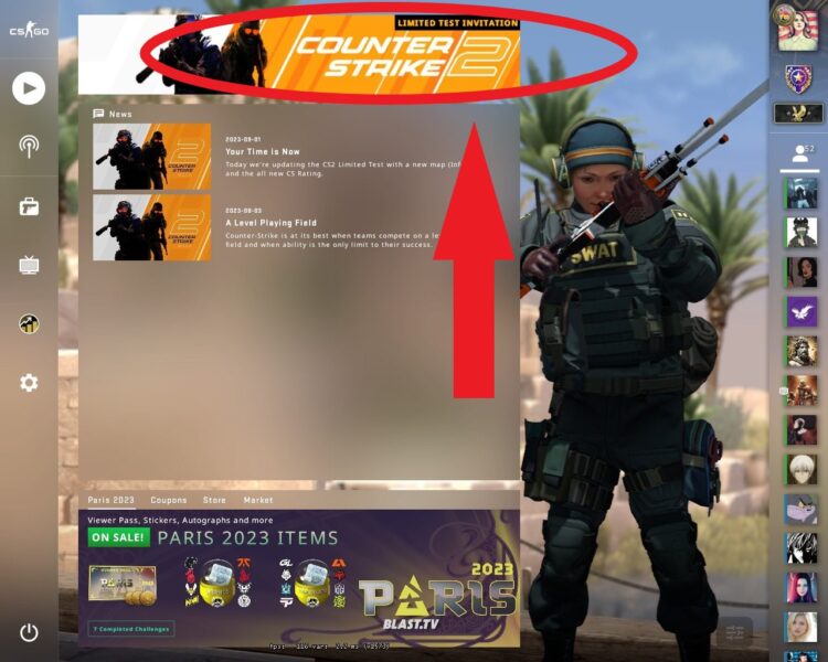 Had invitation for Counter Strike 2 but it dissapeared after