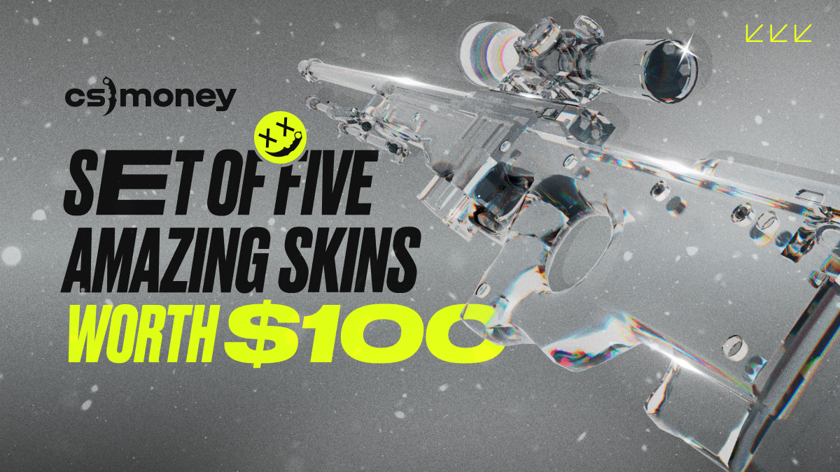 a set of five cool skins in cs2 worth $100