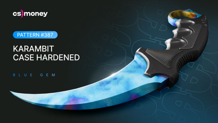 Karambit Case Hardened Blue Gem 387