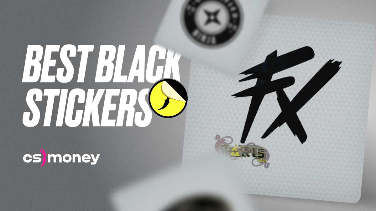 best black stickers cs2 list selection