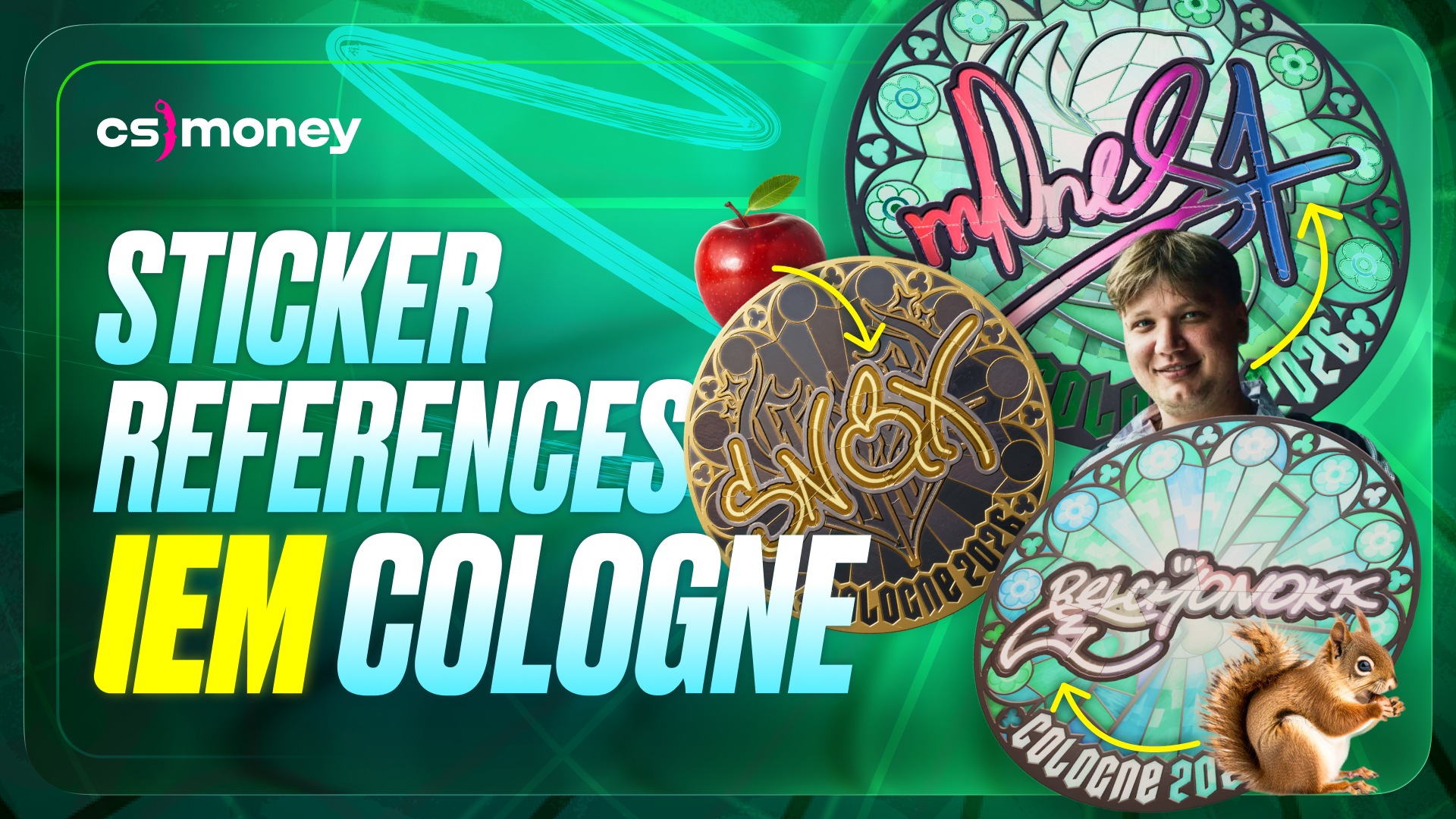 iem cologne 2026 major stickers easter eggs