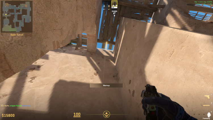 flash b site dust2