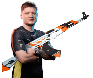 s1mple and ak47 asiimov