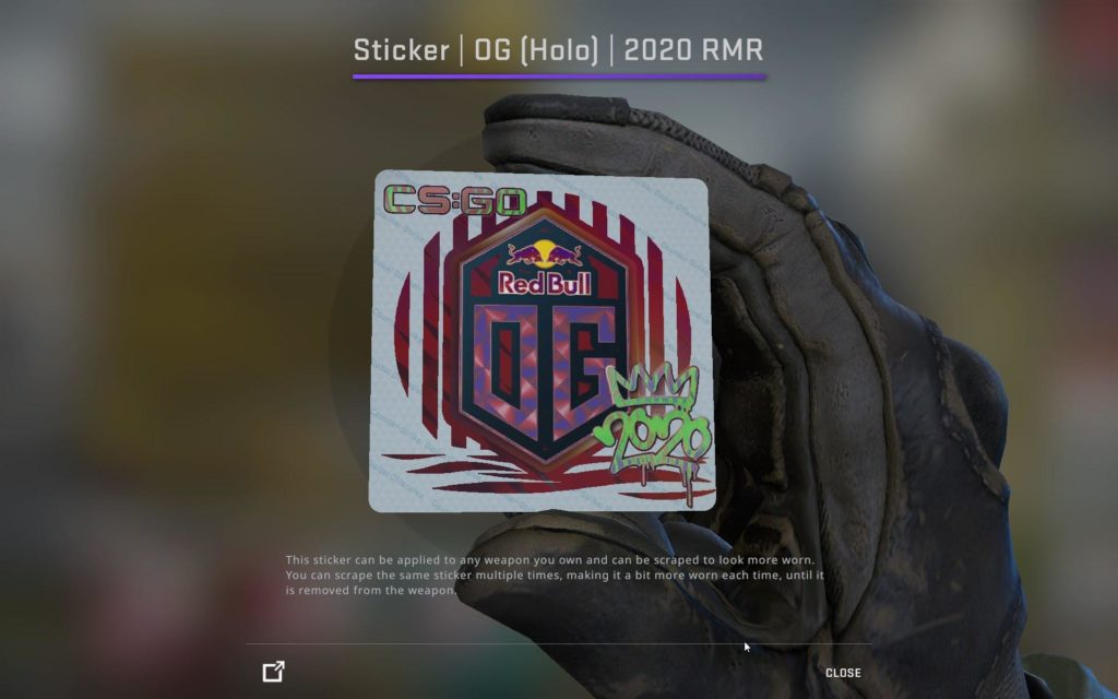 OG  2020 RMR Sticker - CS2 Stash