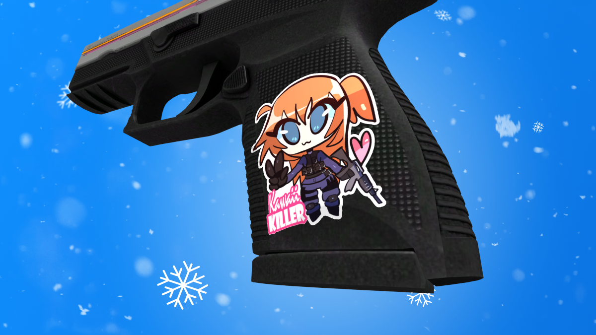 Csgo kawaii t sticker