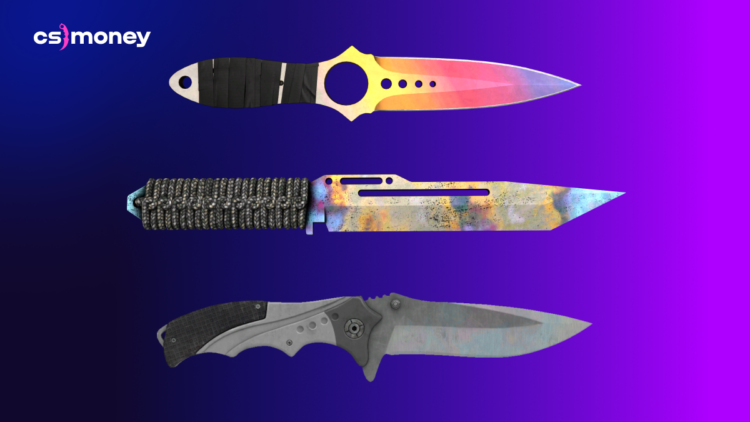 ★ Skeleton Knife | Fade, ★ Nomad Knife | Vanilla, ★ Paracord Knife | Case Hardened