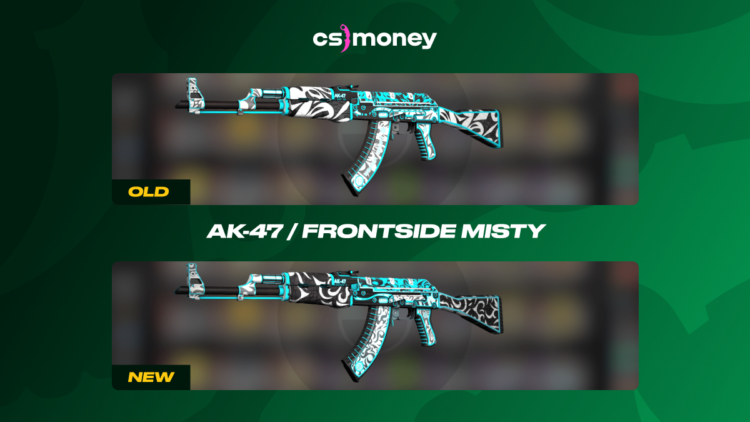 AK-47 Frontside Misty old vs new