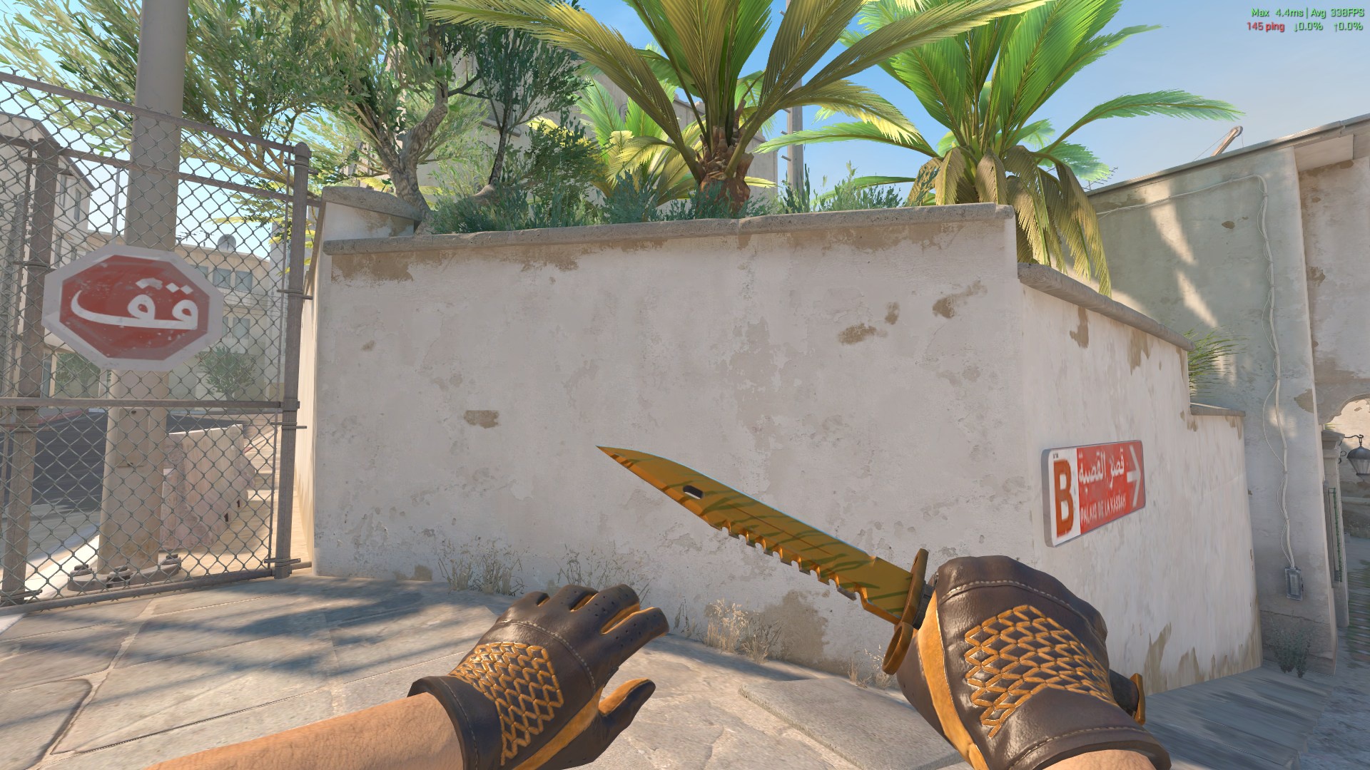 Bayonet Tiger Tooth + Driver Gloves Overtake