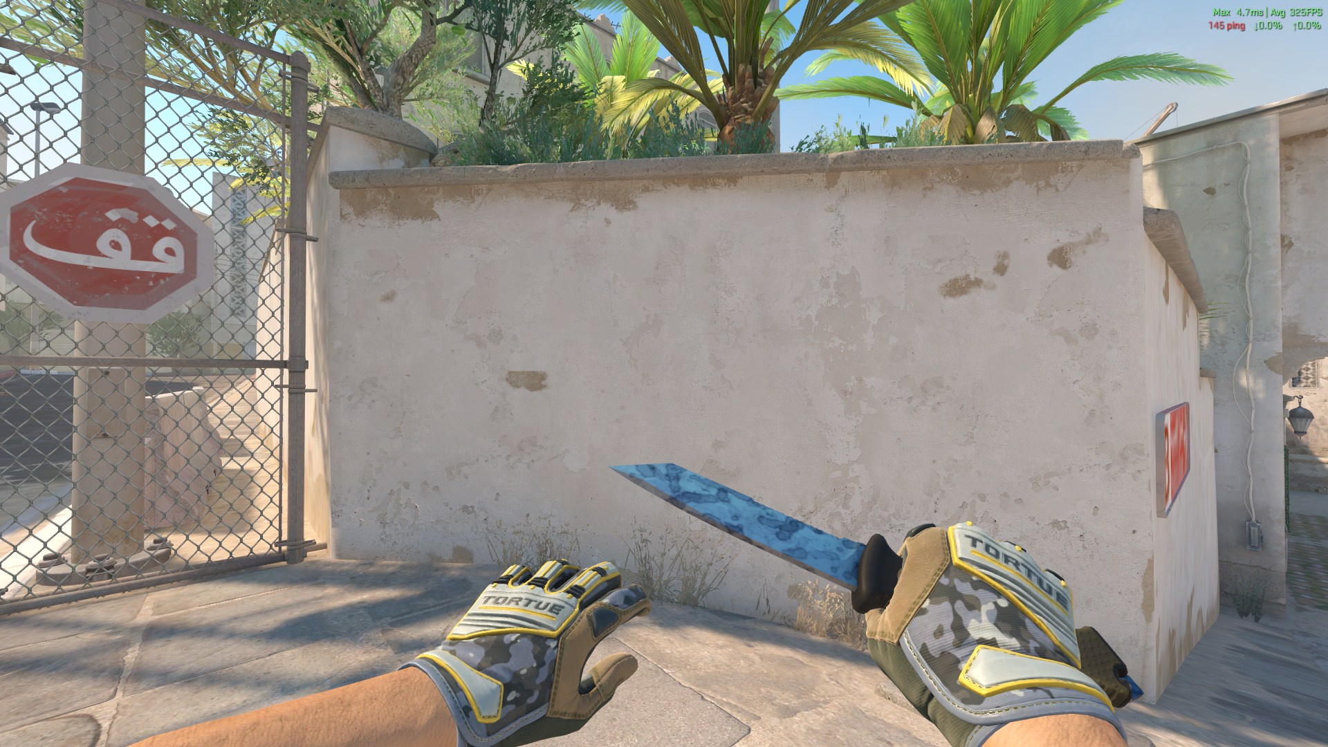 Ursus Knife Stained + Specialist Gloves Lt. Commander