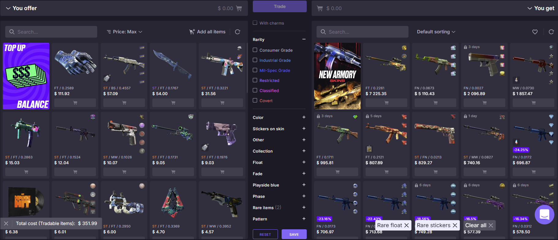 csmoney interface