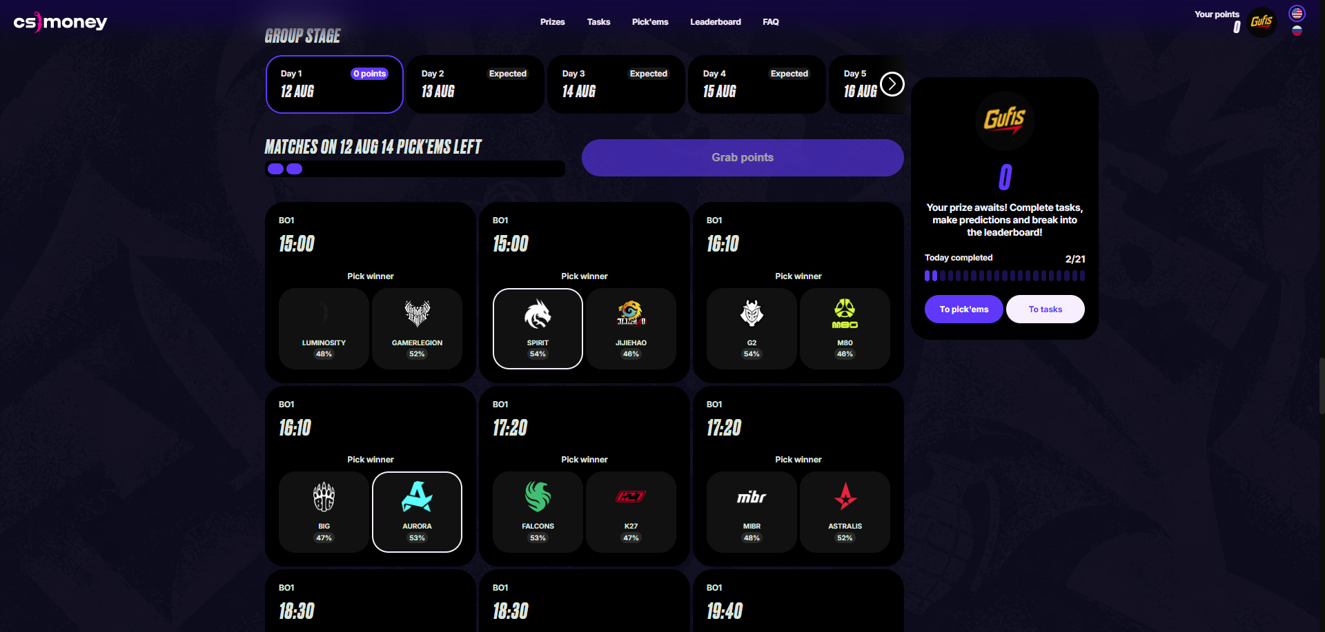 Join Esports World Cup 2026 Pick'ems and Win CS2 Skins